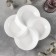 Menzhnya Porcelain 4 cells Wilmax, 22 × 22 cm, white color
