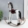 Souvenir tree "Horse-rocking" White with red 22x5x23 cm