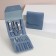 Manicure set, 12 items, in case, blue color