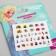 Manicure set. Nail stickers, cold heart