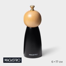 Mill for spices Magistro Ollander, 17 cm, black color
