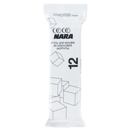 Coal for hookah coconut COCONARA, 12 cubes, cube 2.5 x 2.5 cm-1