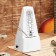Mechanical GLEAM metronone, white, 40-408 beats per minute, 21 x 10 x 12 cm,