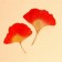 Dry leaves, set 2 pcs., Size 1 pc: 7.5 × 8 cm