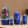 Nesting doll "Anastasia", a blue dress, 5 doll, 16 cm