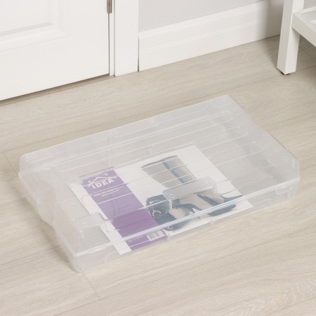 Box for storing shoes "Renome", 61 × 34 × 13 cm, transparent color-7