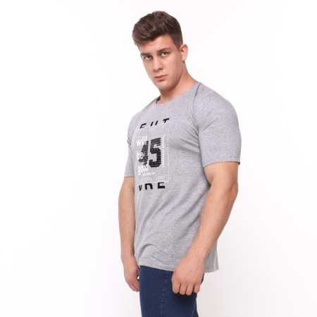 T -shirt male, gray color, size 48-2