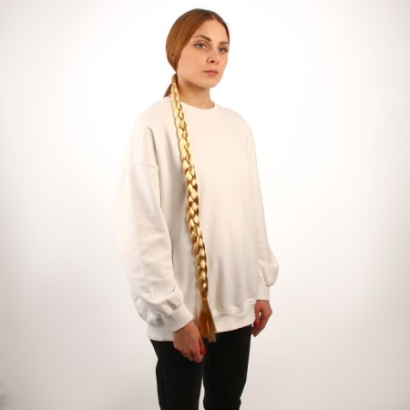 A braid on an elastic band is 80 cm, the color is blond-3