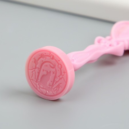 Printing for wax with a plastic handle "Cat in the window" 2.5 cm-3