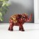 Polystone souvenir "Elephant in a golden blanket with a red stone" set of 4 pcs 7.5x3x5 cm