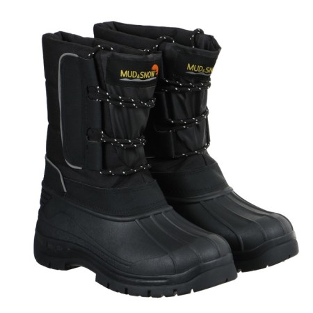Combined winter boots (snowbuses), TEP+artificial fur, black color, size 43