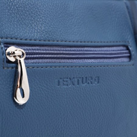 Female bag Textura, bag, medium size, blue color-4