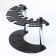 Mini-bar "Baroque" Bar Standing, 6 fuepers/glass/stop