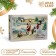 The box is folding, the lid is, "Happy New Year and Merry Christmas" 30 x 20 x 9 cm