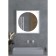 A mirror in a baguette frame with a 12 W LED light, 60x60 cm, IR - a switch, neutral white light,