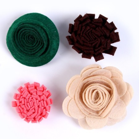 Set for creativity: Decor made of felt and set of beads "Flower mood"-2