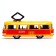 Set "city transport", inertial, metal, tram + bus