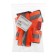 Signal vest, reflecting with adjustable size, orange