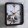 Wall clock, interior: kitchen, "cup of coffee", silent, 22 x 22 cm