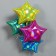 Foil ball 18 "Parvarian shine", star, holography, blue color