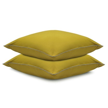 Essential pillowcase set, size 70x70 cm, 2 pcs, olive color