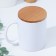 Cover cover for a mug, beech, D 80mm