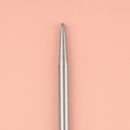Knitting needles, straight lines, d = 4 mm, 35 cm, 2 pcs-3