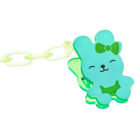Nipple set - a dummy with a holder, SL, KL +6 months, with a cap "Butterfly", green-6
