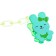Nipple set - a dummy with a holder, SL, KL +6 months, with a cap "Butterfly", green