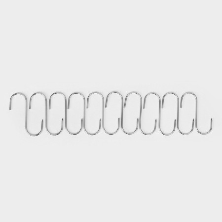Stainless steel meat hooks, 12x3.5 cm, packaging 10 pcs-1