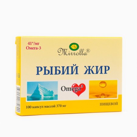 Fish oil mirrolla, 100 capsules of 0.37 g