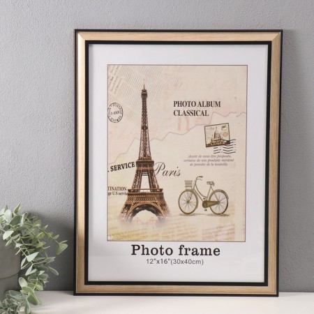 Photo frame plastic 30x40 cm "Crassic. Wood" beige 33.8x43.8 cm