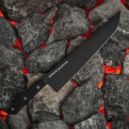 Kitchen Knock Samura Shadow, coating Black-Coating, 25 cm, chef, AUS-8-1