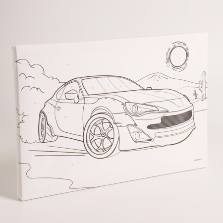 Picture on numbers for children "Rally in the desert", 20 x 30 cm-3