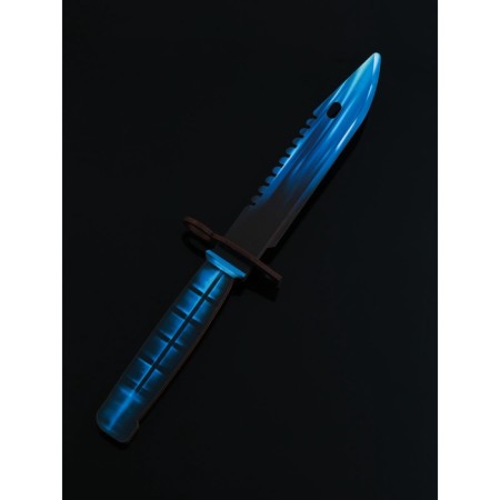 Wooden weapons, children's souvenir "necromancy", machine gun, gun, knife-stamp, set 3 pcs-14