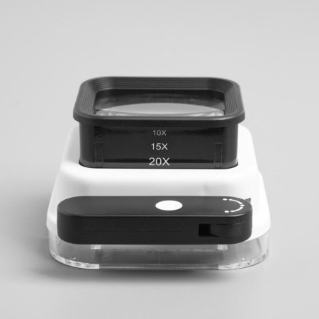 Folding magnifier 10x, 15x, 20x, ultraviolet lighting-3