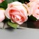 Artificial flowers "Rose Triza" D-7 cm 50 cm, pink