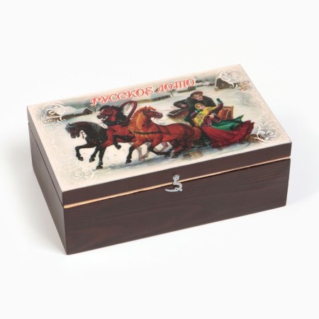 Russian lotto wooden, gift, a desktop game in the box "Fun", a card 22 x 8 cm-7