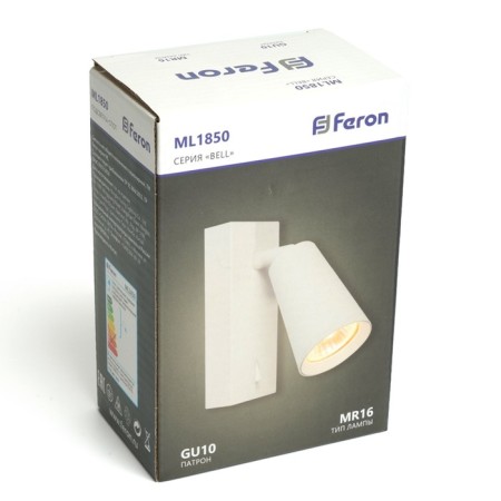 Wall lamp Feron ML1850, IP20, GU10, 35 W, 65x60x140 mm, white color-8