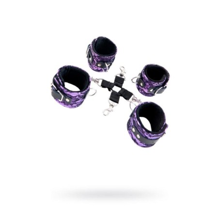 Lace bondage set, purple