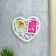 Photo frame plastic in 2 photos 10x15 cm "Bird in the heart" white 29.5x28 cm