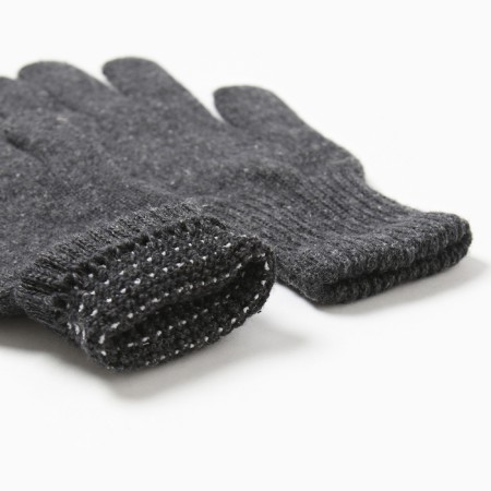 Single -layer woolen gloves, gray color, size l-2