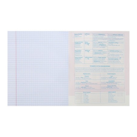 Notebook “Notebook”, 48 sheets in the “English language” cage, covered cardboard, selective varnish, with reference material-3