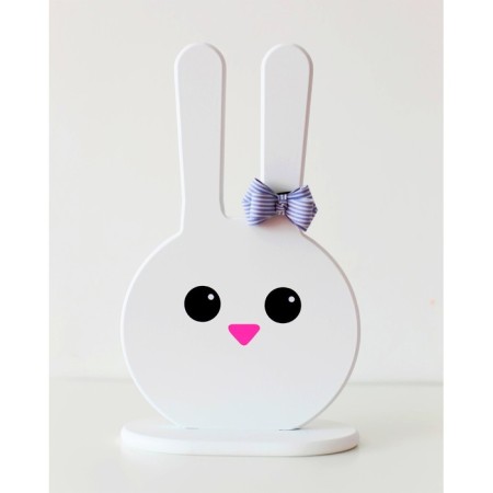 Holder for elastic bands "Bunny", white