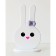 Holder for elastic bands "Bunny", white