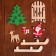 Decor "Santa Claus with a deer on a sleigh"