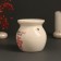 Aroma lamp ceramics "Listen to your heart" White 7.2x7.2x7.8 cm
