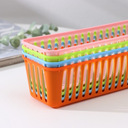 The storage basket "Vertical", plastic, 25 × 7 × 6 cm, color mix-4