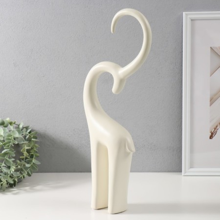 Souvenir Ceramics "Antelope" White 6x13x47.5 cm-1