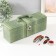 Casket wood, leatherette for a bottle "Green snake" 5 items 35.5x15x11.5 cm